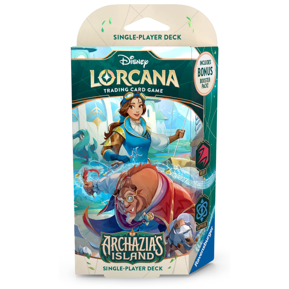 Disney Lorcana TCG: Archazia's Island Starter Deck (Ruby & Sapphire ...