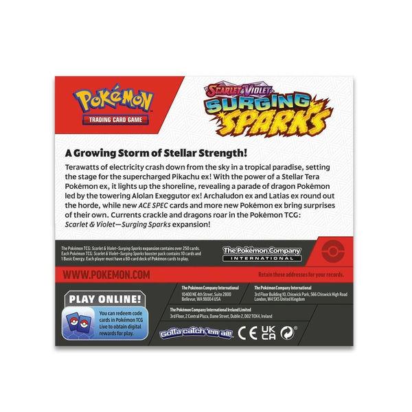 Pokémon TCG: Scarlet & Violet -Surging Sparks - Booster CDU