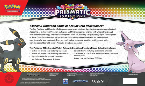 Pokémon TCG Scarlet & Violet 8.5 Prismatic Evolutions - Premium Figure Collection