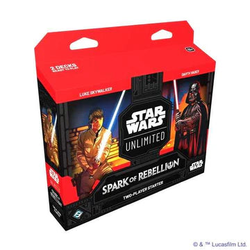 Star Wars Unlimited: Spark of Rebellion Two Player Starter Box (Luke Vs Vader)